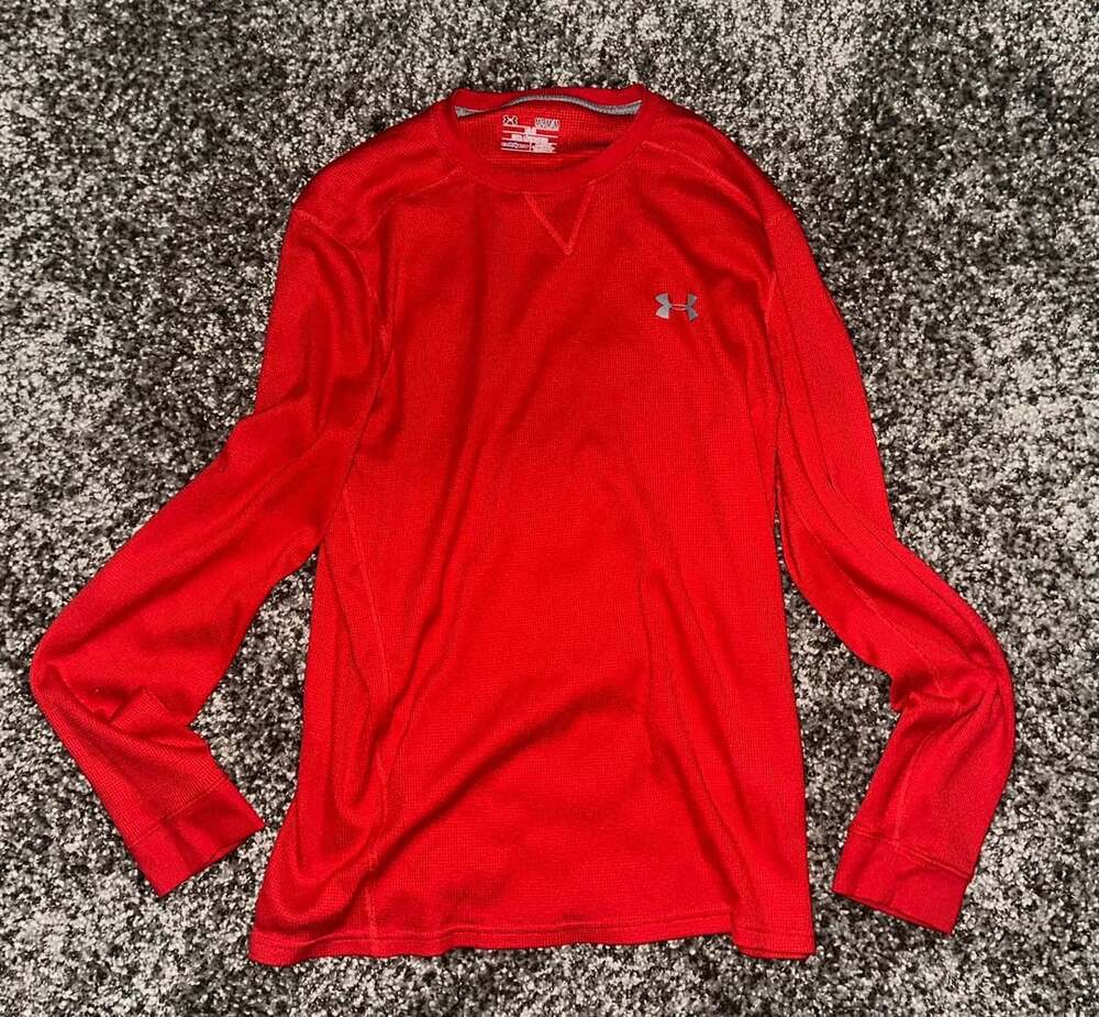 Under Armour ColdGear Loose Thermal Long Sleeve Shirt Red Medium